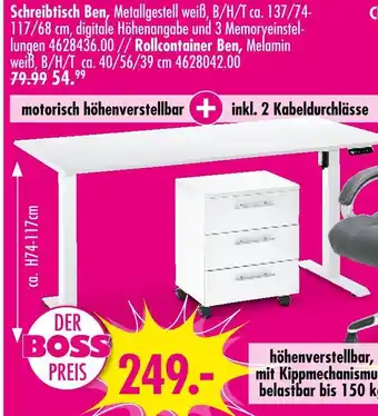 Möbel Boss Schreibtisch ben Angebot
