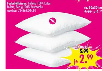 Möbel Boss Federfüllkissen Angebot