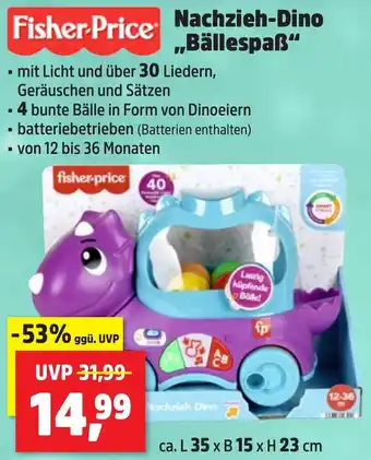 Thomas Philipps Fisher-Price Nachzieh-Dino ,,Bällespaẞ" Angebot