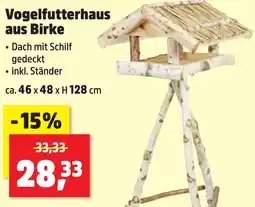 Thomas Philipps Vogelfutterhaus aus Birke Angebot