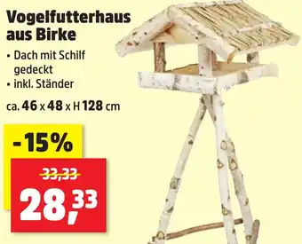 Thomas Philipps Vogelfutterhaus aus Birke Angebot