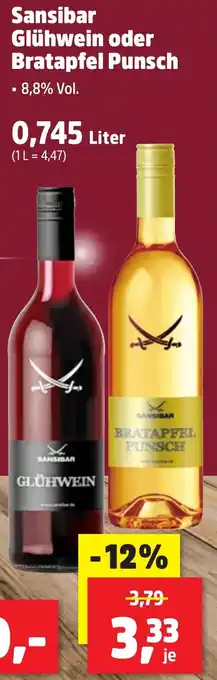 Thomas Philipps Sansibar Glühwein oder Bratapfel Punsch Angebot