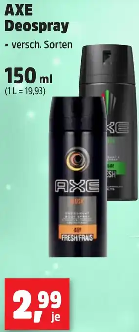 Thomas Philipps AXE Deospray Angebot