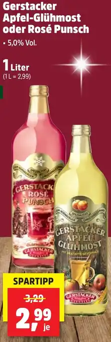 Thomas Philipps Gerstacker Apfel-Glühmost oder Rosé Punsch Angebot