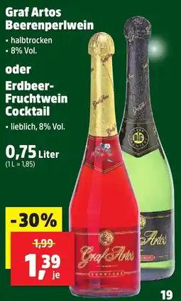 Thomas Philipps Graf Artos Beerenperlwein oder Erdbeer Fruchtwein Cocktail Angebot