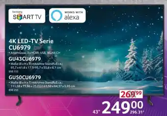 Selgros SAMSUNG 4K LED-TV Serie CU6979 Angebot
