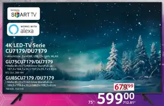 Selgros SAMSUNG 4K LED-TV Serie CU7179/DU7179 Angebot