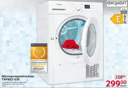 Selgros EXQUISIT Wärmepumpentrockner TWP803-030 Angebot