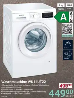 Selgros SIEMENS Waschmaschine WU14UT22 Angebot