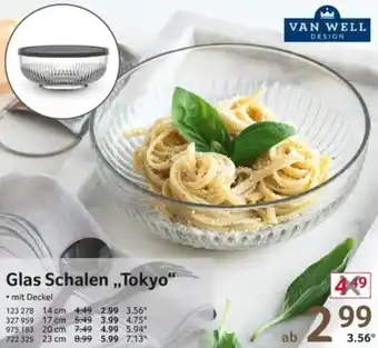 Selgros VAN WELL DESIGN Glas Schalen ,,Tokyo" Angebot