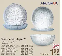 Selgros ARCOROC Glas-Serie ,,Aspen" Angebot