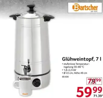 Selgros Bartscher Glühweintopf, 7 l Angebot