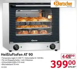 Selgros Bartscher Heißluftofen AT 90 Angebot