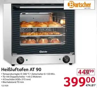 Selgros Bartscher Heißluftofen AT 90 Angebot