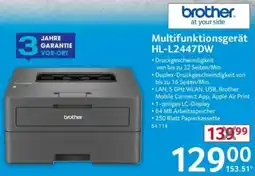 Selgros brother Multifunktionsgerät HL-L2447DW Angebot