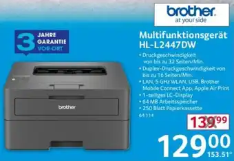 Selgros brother Multifunktionsgerät HL-L2447DW Angebot