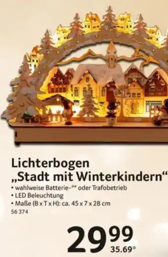 Selgros Lichterbogen ,,Stadt mit Winterkindern" Angebot