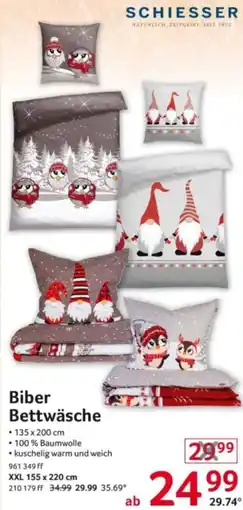 Selgros SCHIESSER Biber Bettwäsche Angebot