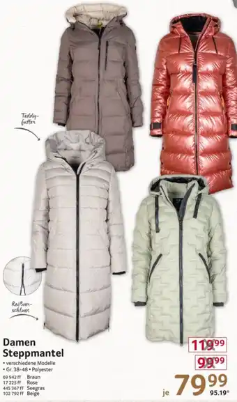 Selgros Damen Steppmantel Angebot
