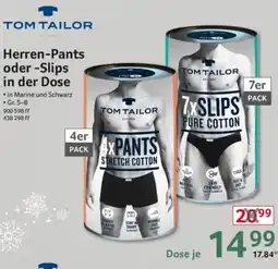 Selgros TOM TAILOR Herren-Pants oder -Slips in der Dose Angebot