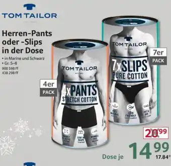 Selgros TOM TAILOR Herren-Pants oder -Slips in der Dose Angebot