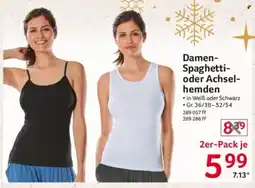 Selgros Damen- Spaghetti- oder Achsel- hemden Angebot