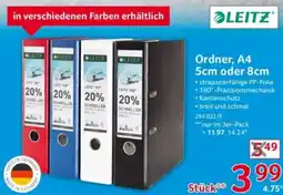Selgros LEITZ Ordner, A4 5cm oder 8cm Angebot