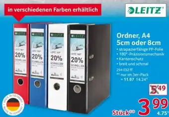 Selgros LEITZ Ordner, A4 5cm oder 8cm Angebot
