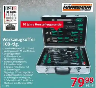Selgros MANNESMANN Werkzeugkoffer 108-tlg. Angebot