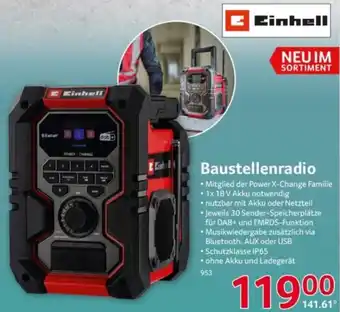 Selgros Einhell Baustellenradio Angebot