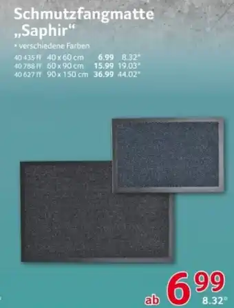 Selgros ASTRA Schmutzfangmatte „Saphir" Angebot