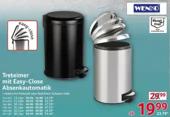 Selgros WENKO Treteimer mit Easy-Close Absenkautomatik Angebot