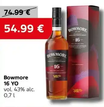 VELTA Free Shop Bowmore 16 YO Angebot