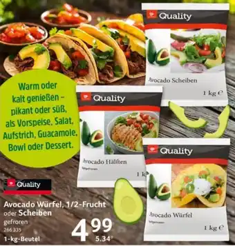 Selgros Avocado Würfel, 1/2-Frucht oder Scheiben Angebot