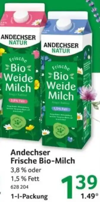 Selgros Andechser Frische Bio-Milch Angebot