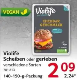 Selgros Violife Scheiben oder gerieben Angebot