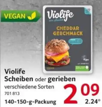 Selgros Violife Scheiben oder gerieben Angebot