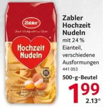 Selgros Zabler Hochzeit Nudeln Angebot
