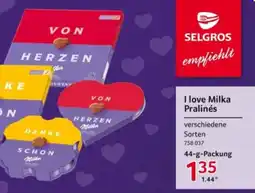 Selgros I love Milka Pralinés Angebot