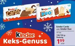 Selgros kinder Cards oder kinder Duo Angebot