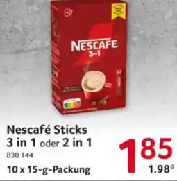 Selgros Nescafé Sticks 3 in 1 oder 2 in 1 Angebot