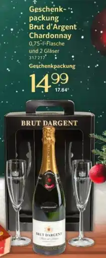 Selgros Geschenk-*: packung Brut d'Argent Chardonnay Angebot