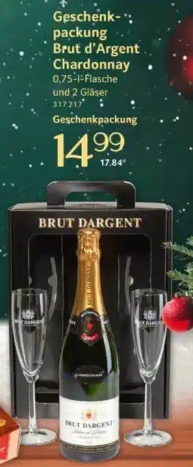 Selgros Geschenk-*: packung Brut d'Argent Chardonnay Angebot