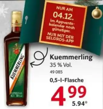 Selgros Kuemmerling Angebot