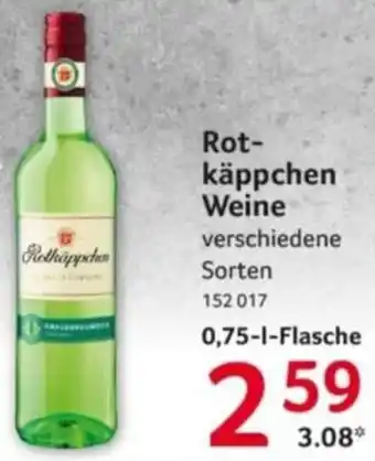 Selgros Rot- käppchen Weine Angebot