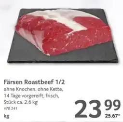 Selgros Färsen Roastbeef 1/2 Angebot