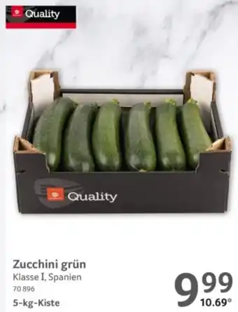 Selgros Zucchini grün Angebot