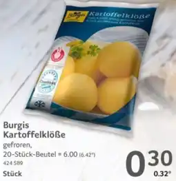 Selgros Burgis Kartoffelklöße Angebot