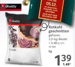 Selgros Rotkohl geschnitten Angebot