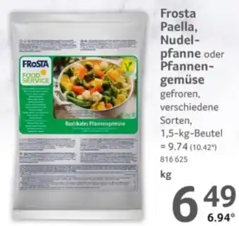 Selgros Frosta Paella, Nudel- pfanne oder Pfannen- gemüse Angebot